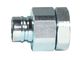 Male NPT Steel Hydraulic Quick Connect Couplings Poppet Valve Buna - N Seal